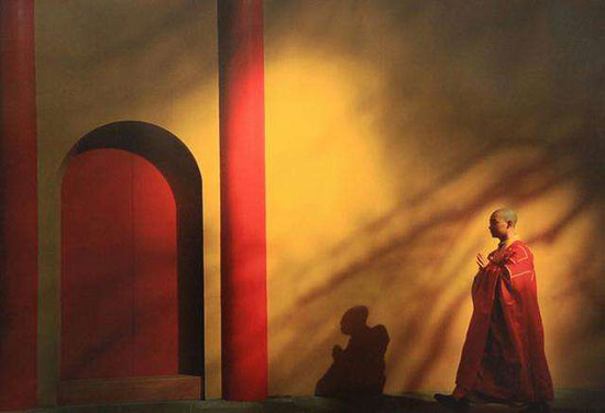 骨灰盒寄存架 修行必须以“心”为主题